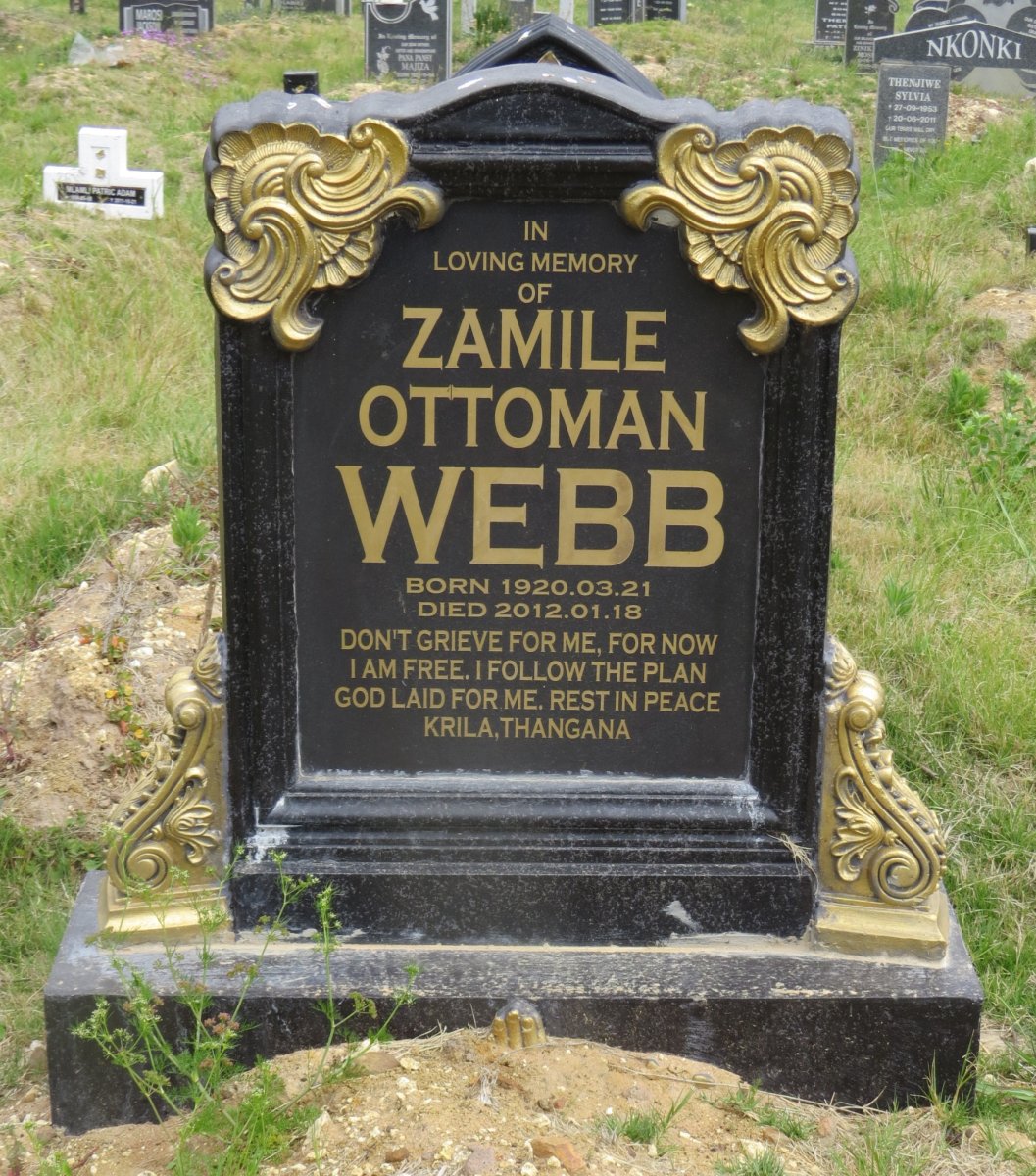 WEBB Zamile Ottoman 1920-2012