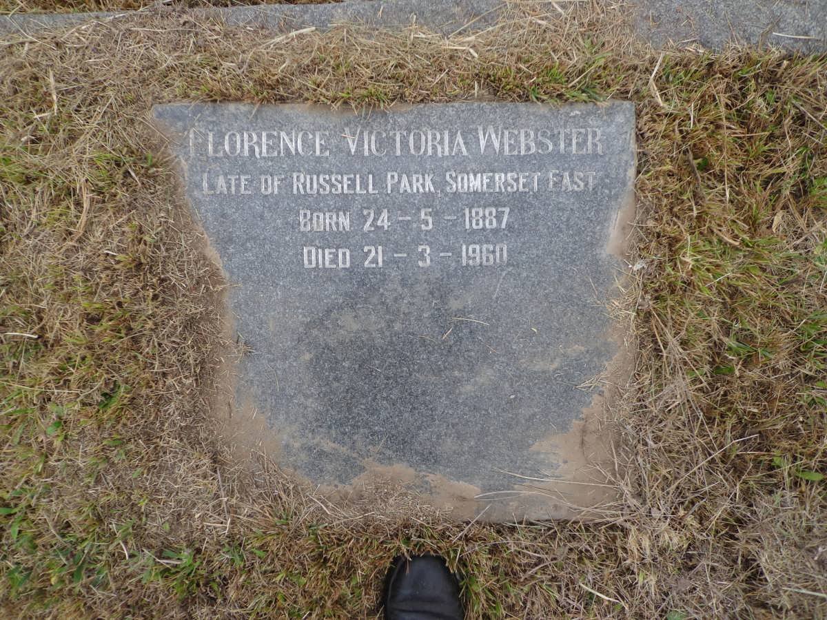 WEBSTER Florence Victoria 1887-1960