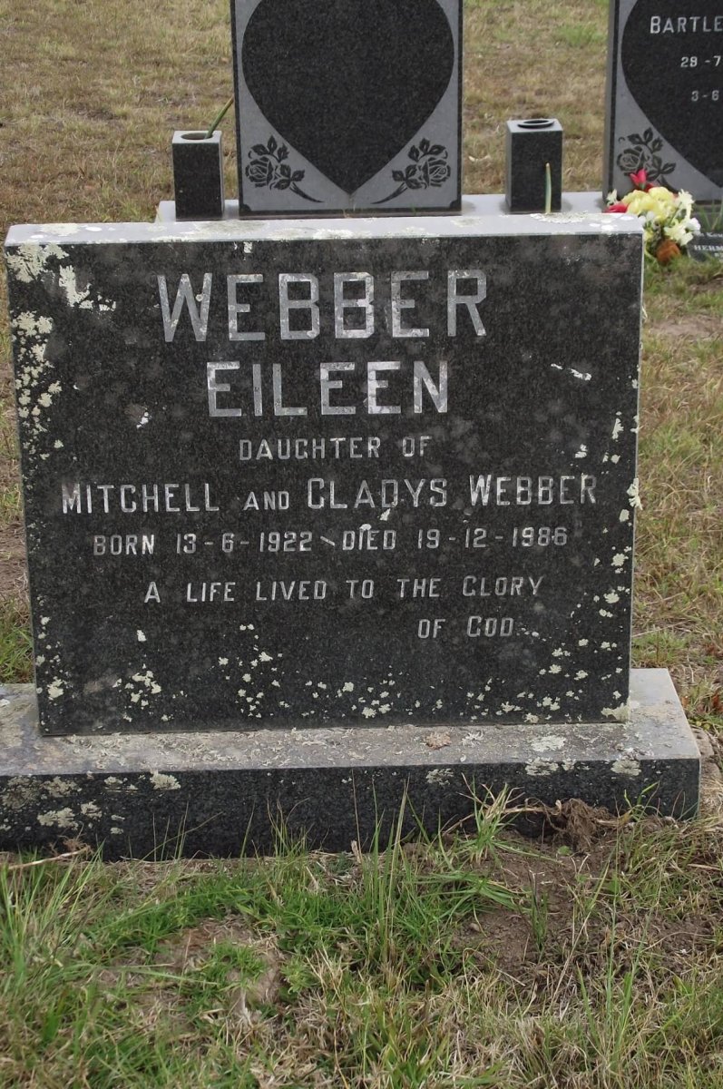 WEBBER Eileen 1922-1986