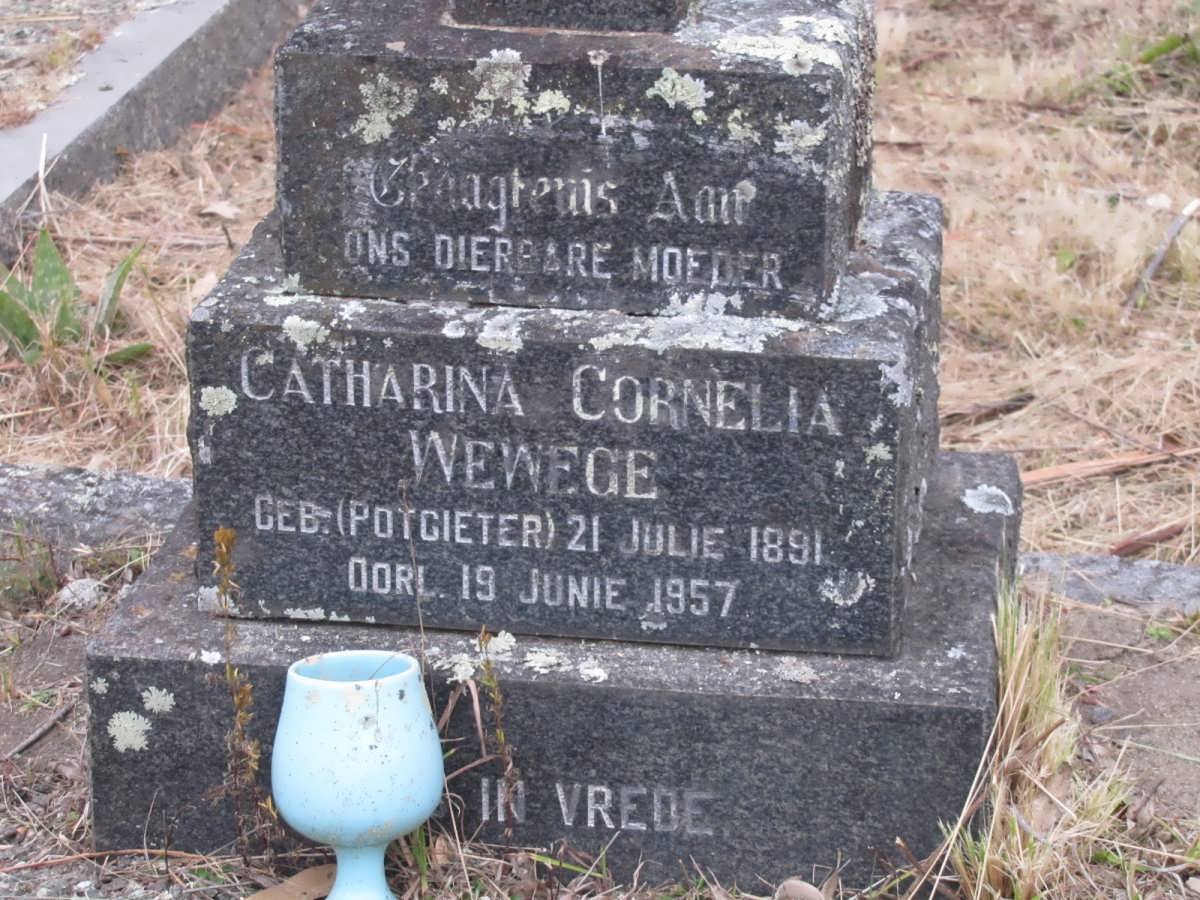 WEWEGE Catharina Cornelia nee POTGIETER 1891-1957