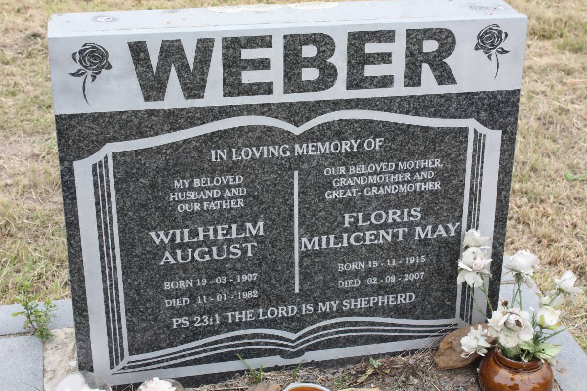 WEBER Wilhelm August 1907-1982 &amp; Floris Milicent May 1915-2007