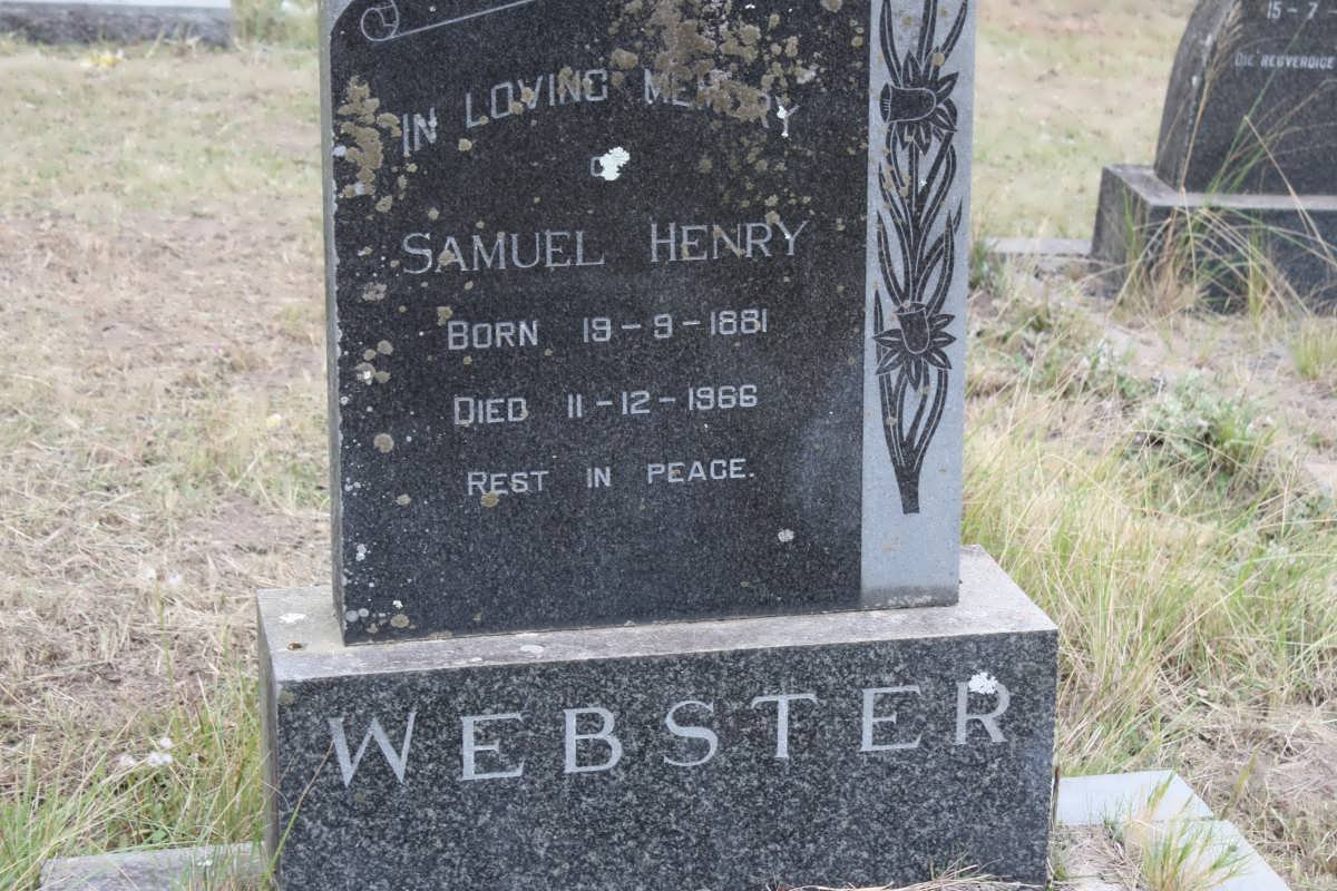 WEBSTER Samuel Henry 1881-1966