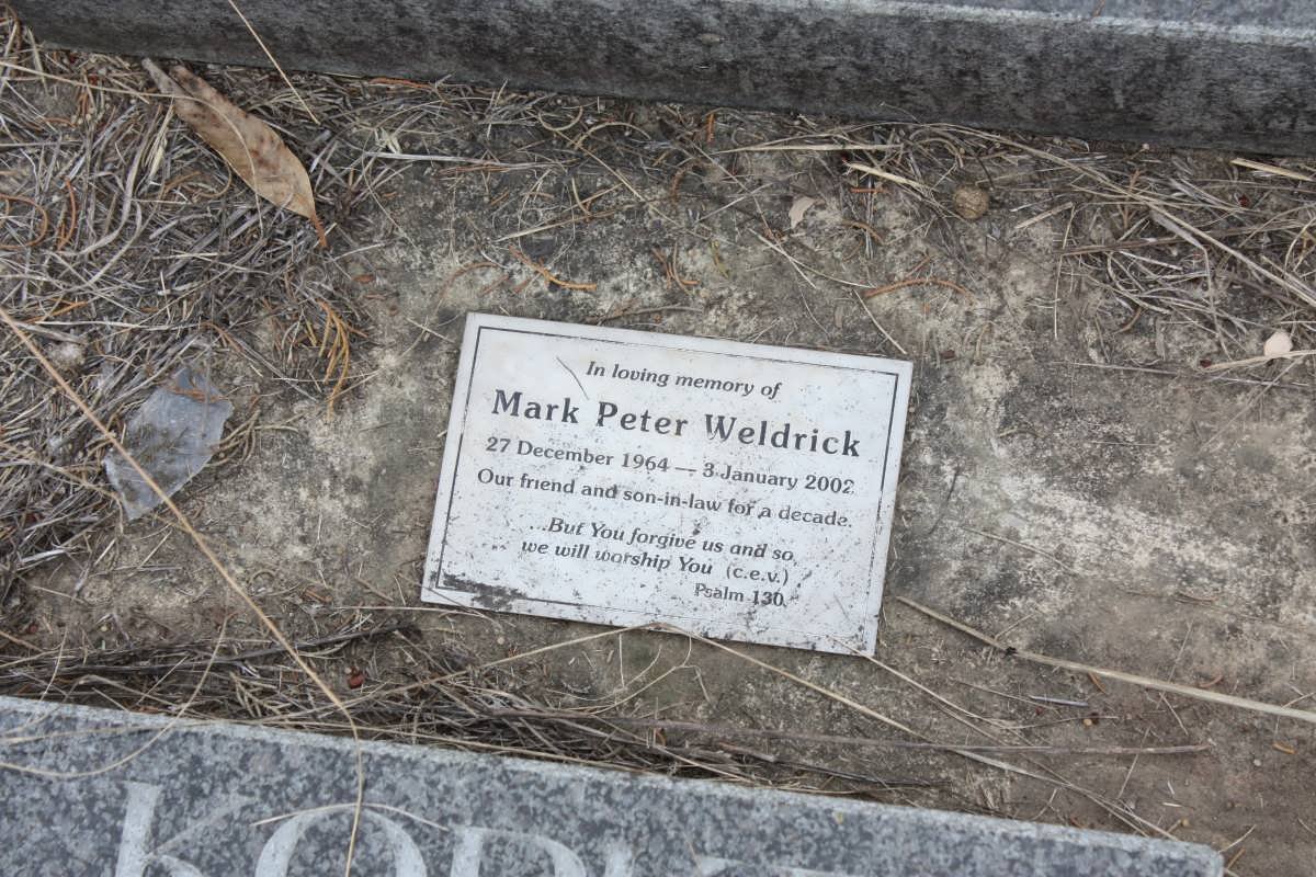 WELDRICK Mark Peter 1964-2002