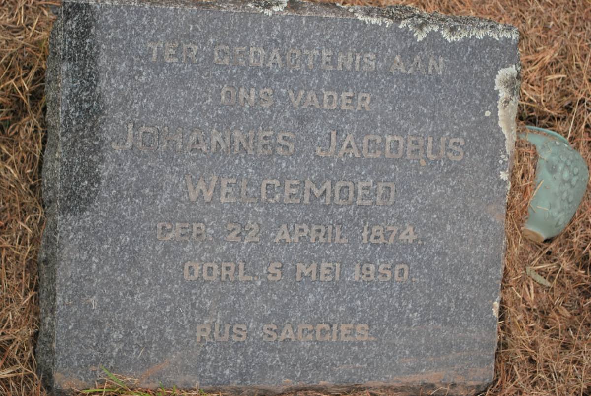 WELGEMOED Johannes Jacobus 1874-1950