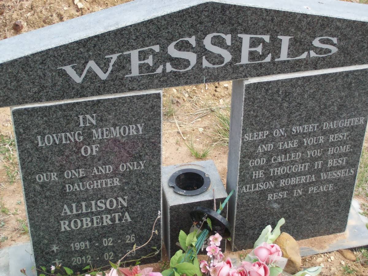 WESSELS Allison Roberta 1991-2012