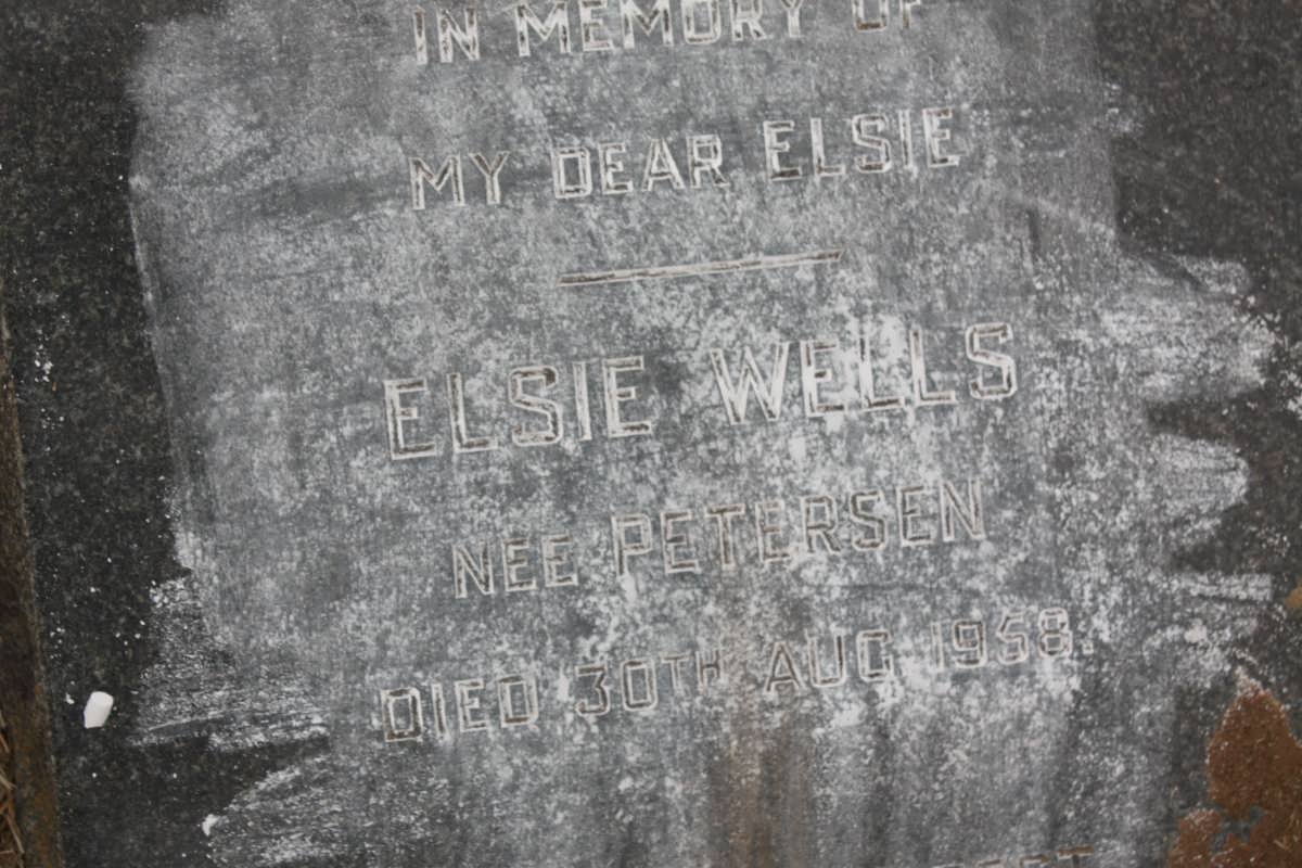 WELLS Elsie nee PETERSEN -1958