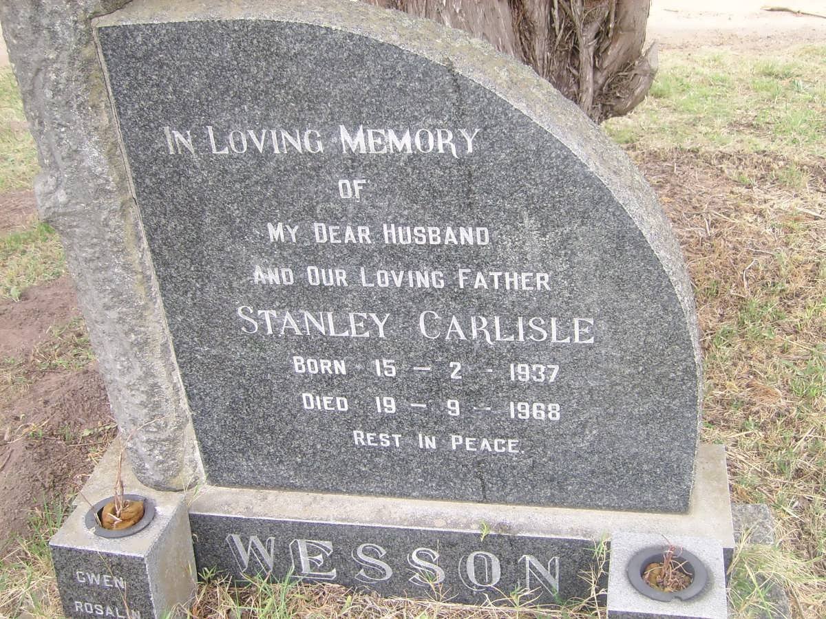 WESSON Stanley Carlisle 1937-1968