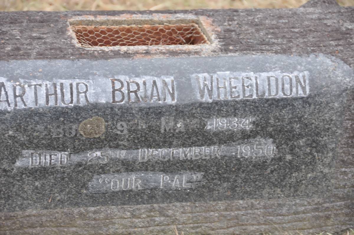 WHEELDON Arthur Brian 1934-1950