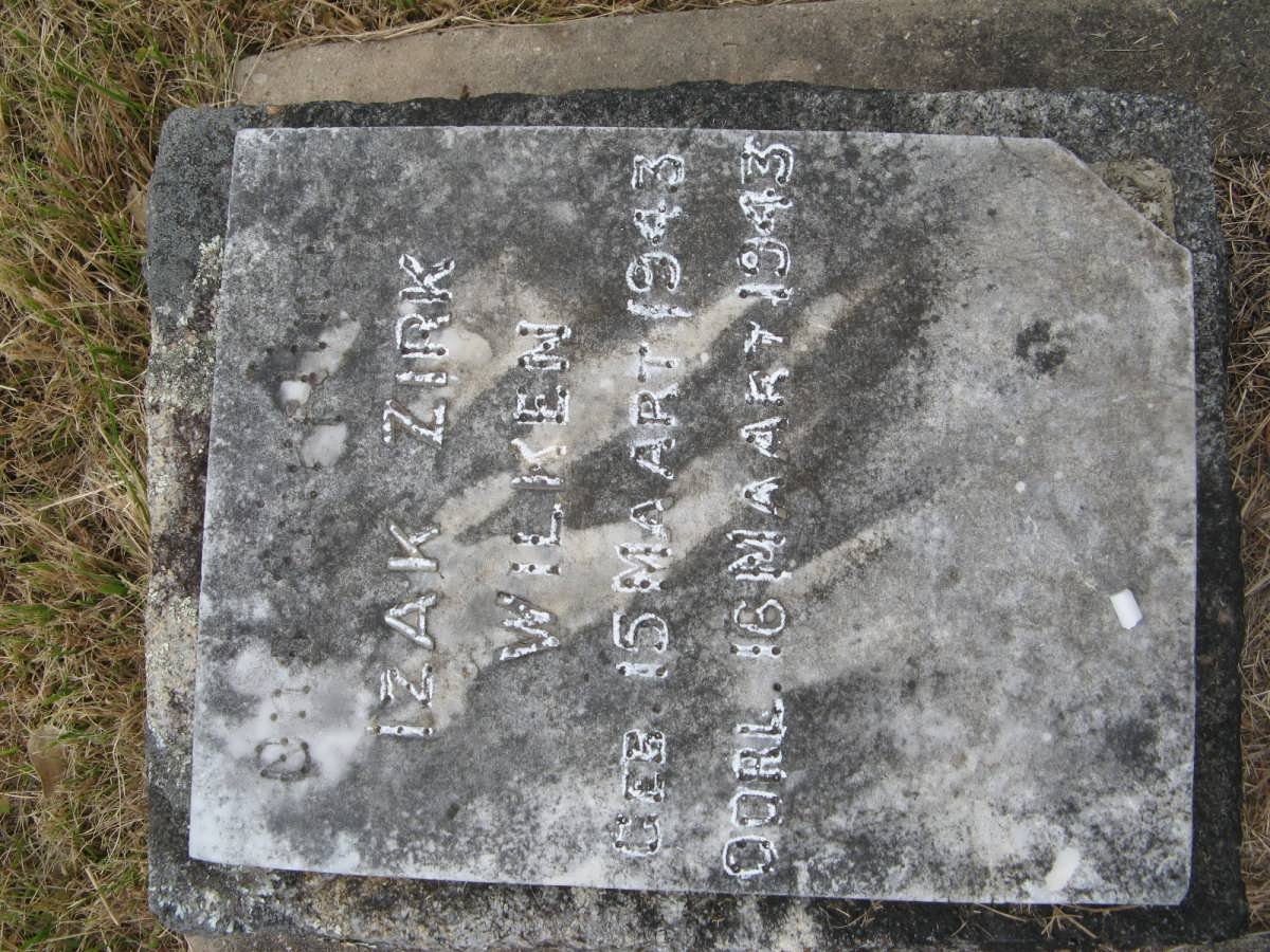 WILKEN Izak Zirk 1943-1943