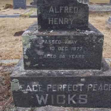 WICKS Alfred Henry -1977 