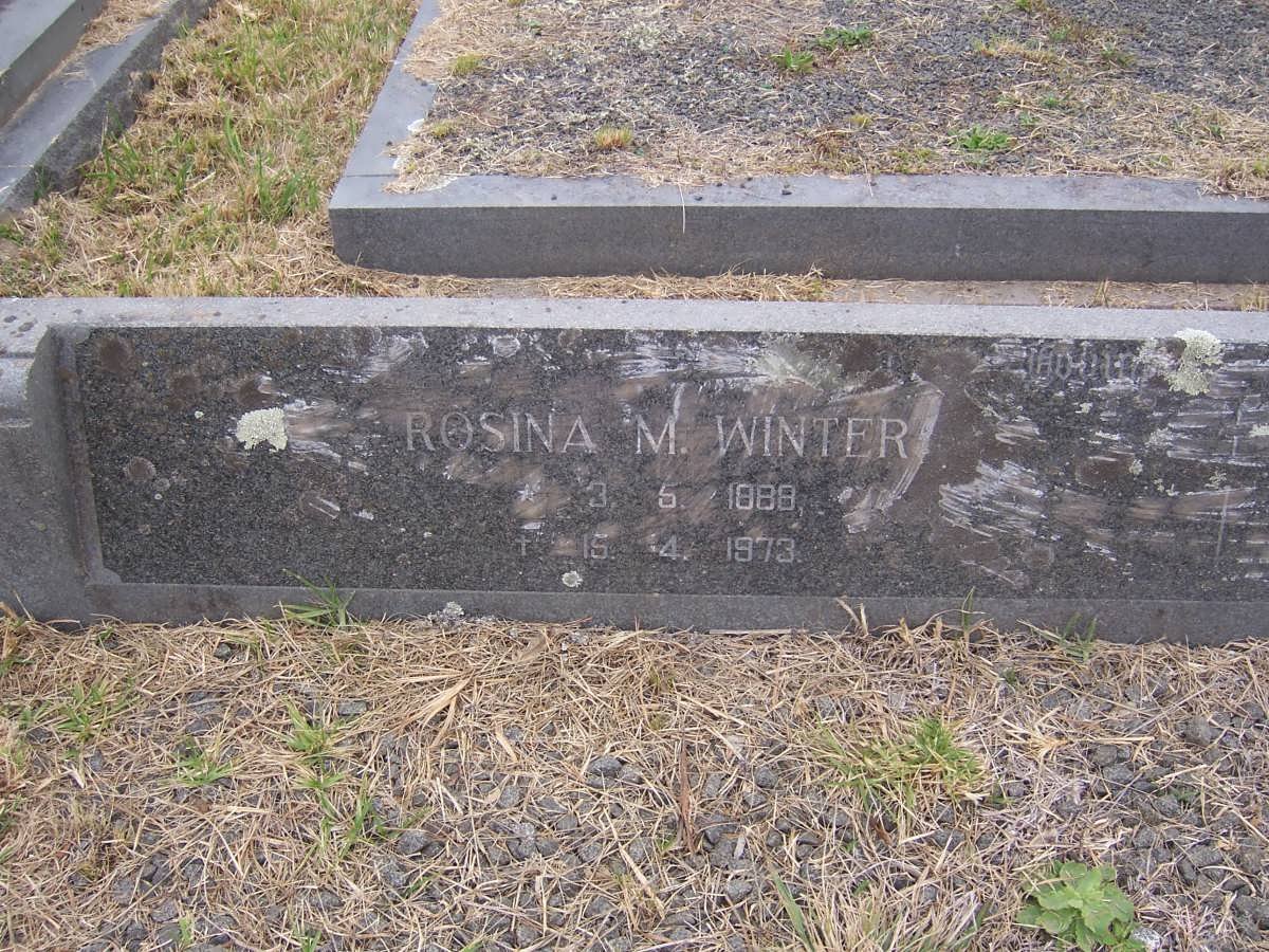 WINTER Rosina M. 1888-1973