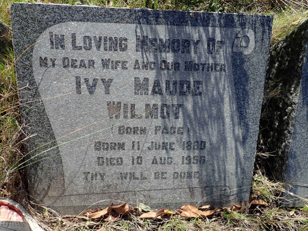 WILMOT Ivy Maude nee PAGE 1880-1956