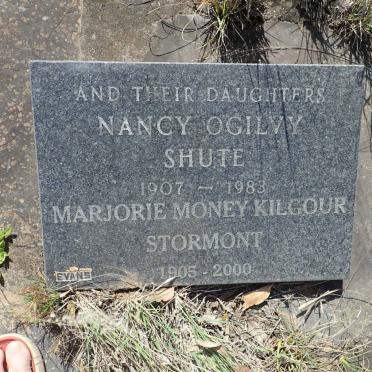 STORMONT Marjorie Money Kilgour 1905-2000 :: SHUTE Nancy Ogilvy 1907-1983