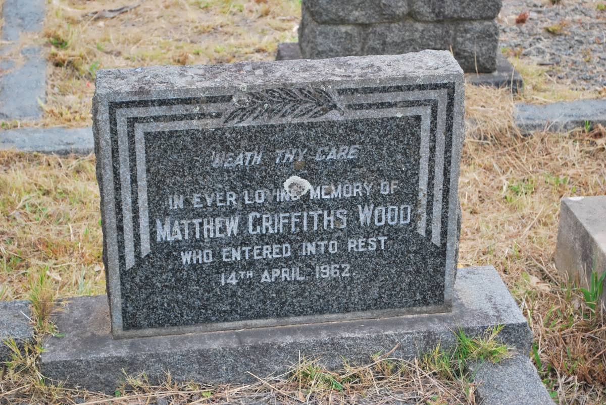 WOOD Matthew Griffiths -1962