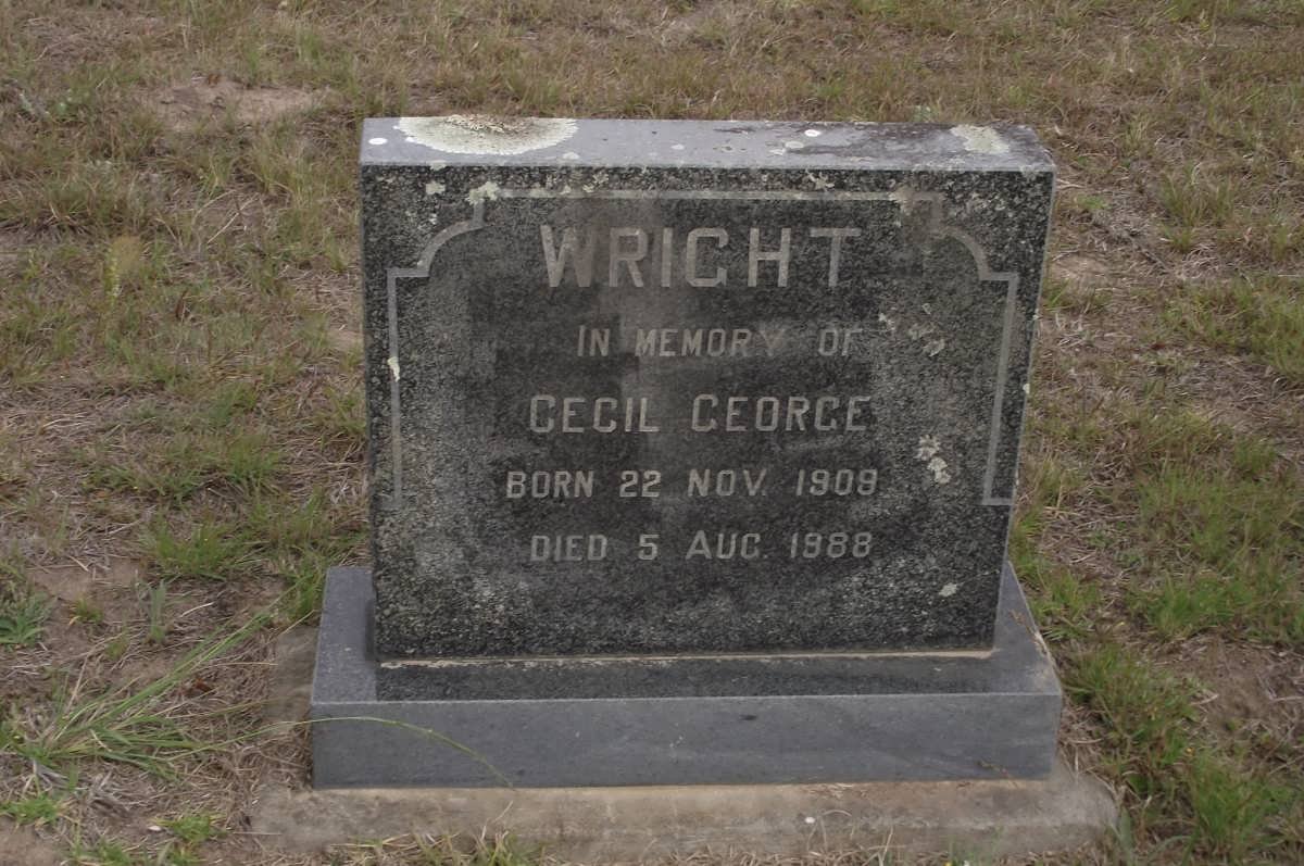 WRIGHT Cecil George 1909-1988