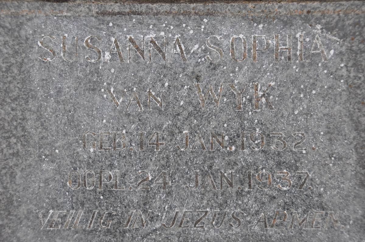 WYK Susanna Sophia, van 1932-1937