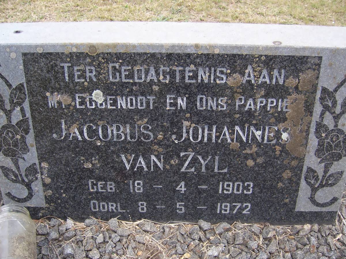 ZYL Jacobus Johannes, van 1903-1972