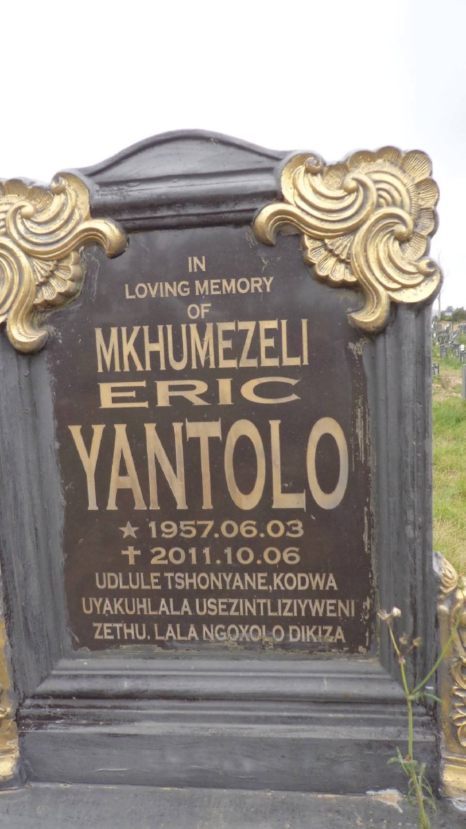 YANTOLO Mkhumezeli Eric 1957-2011