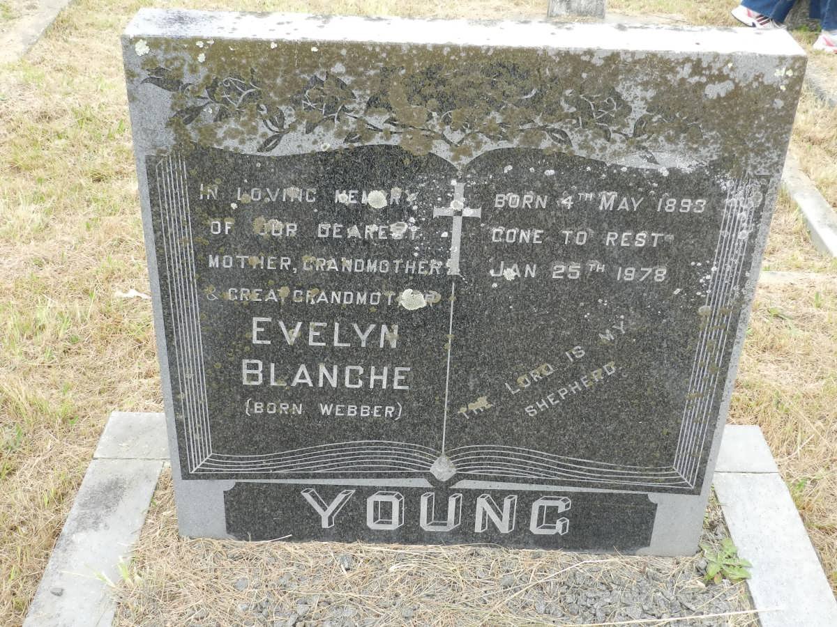 YOUNG Evelyn Blanche nee WEBBER 1893-1978