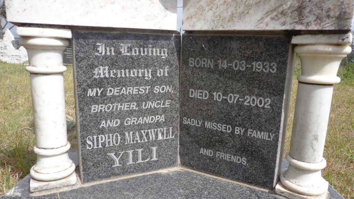 YILI Sipho Maxwell 1933-2002