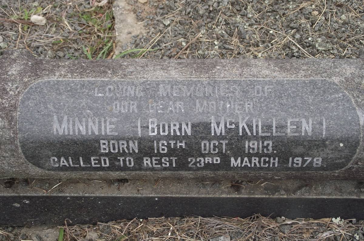 ? Minnie nee McKILLEN 1913-1978