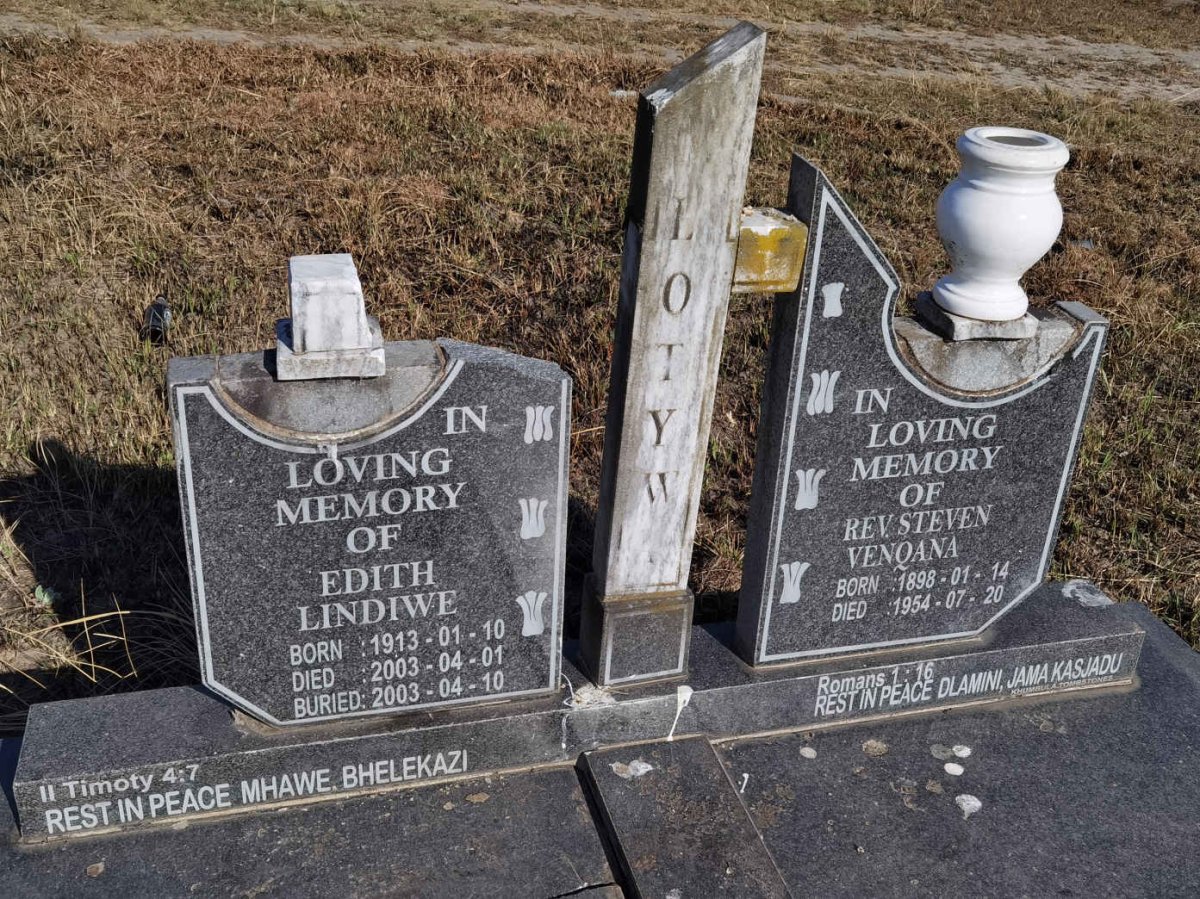 MLOTYWA Steven Venqana 1898-1954 &amp; Edith Lindiwe 1913-2003