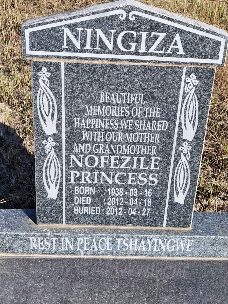 NINGIZA Nofezile Princess 1938-2012
