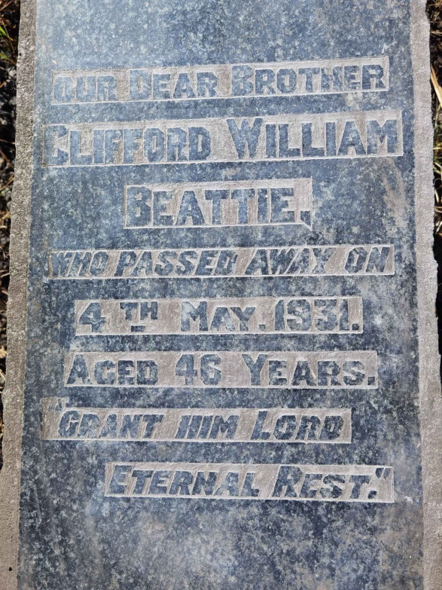 BEATTIE Clifford William -1931