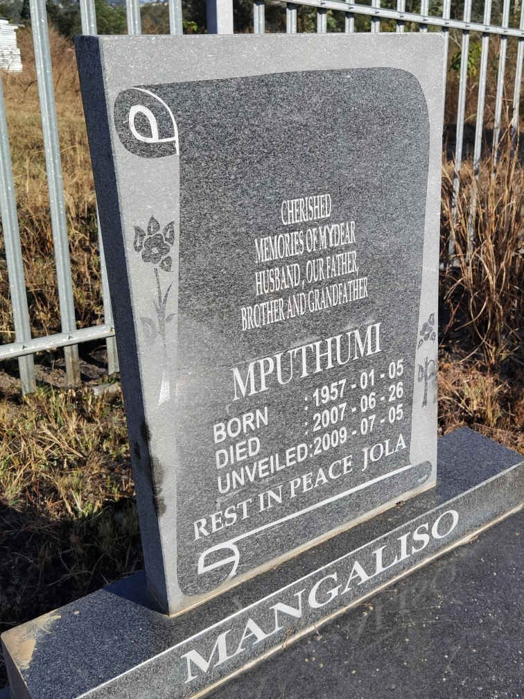 MANGALISO Mputhumi 1957-2007