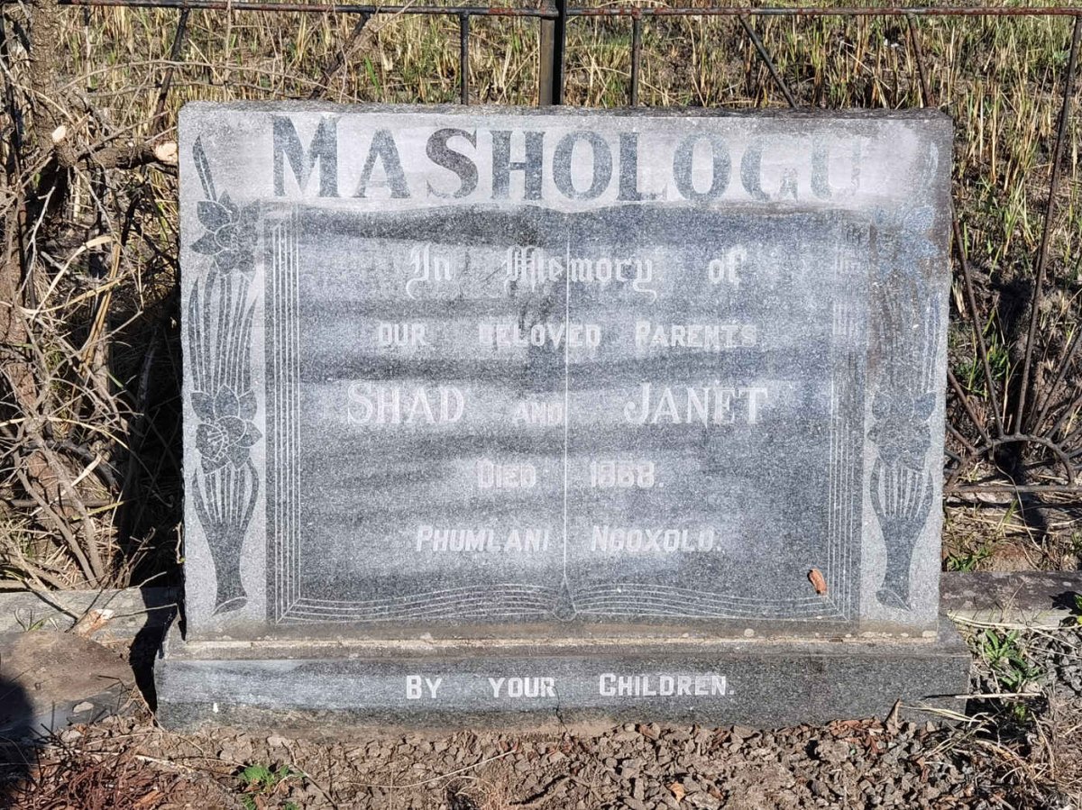 MASHOLOGU Shad -1968 &amp; Janet -1968