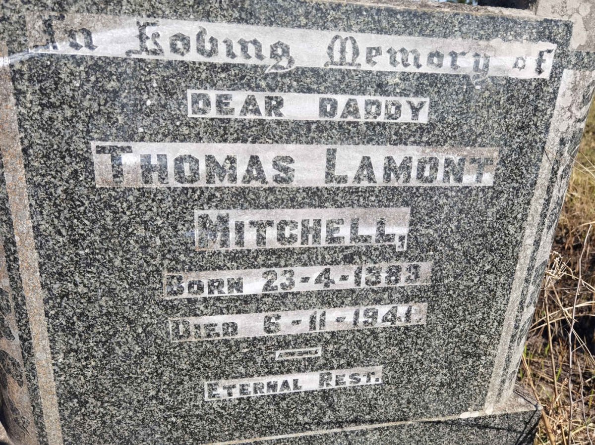 MITCHELL Thomas Lamont 1883-1941