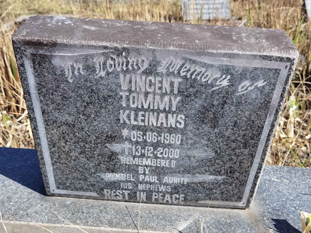 KLEINHANS Vincent Tommy 1960-2000