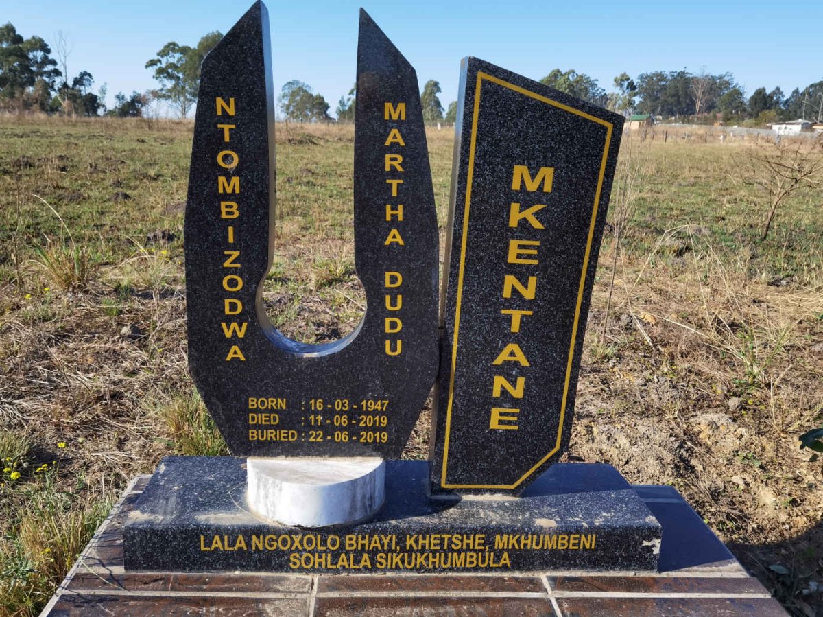 MKENTANE Ntombizodwa Martha Dudu 1947-2019