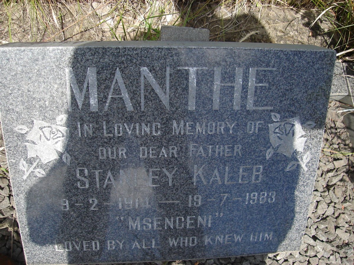 MANTHE Stanley Kaleb 1914-1983