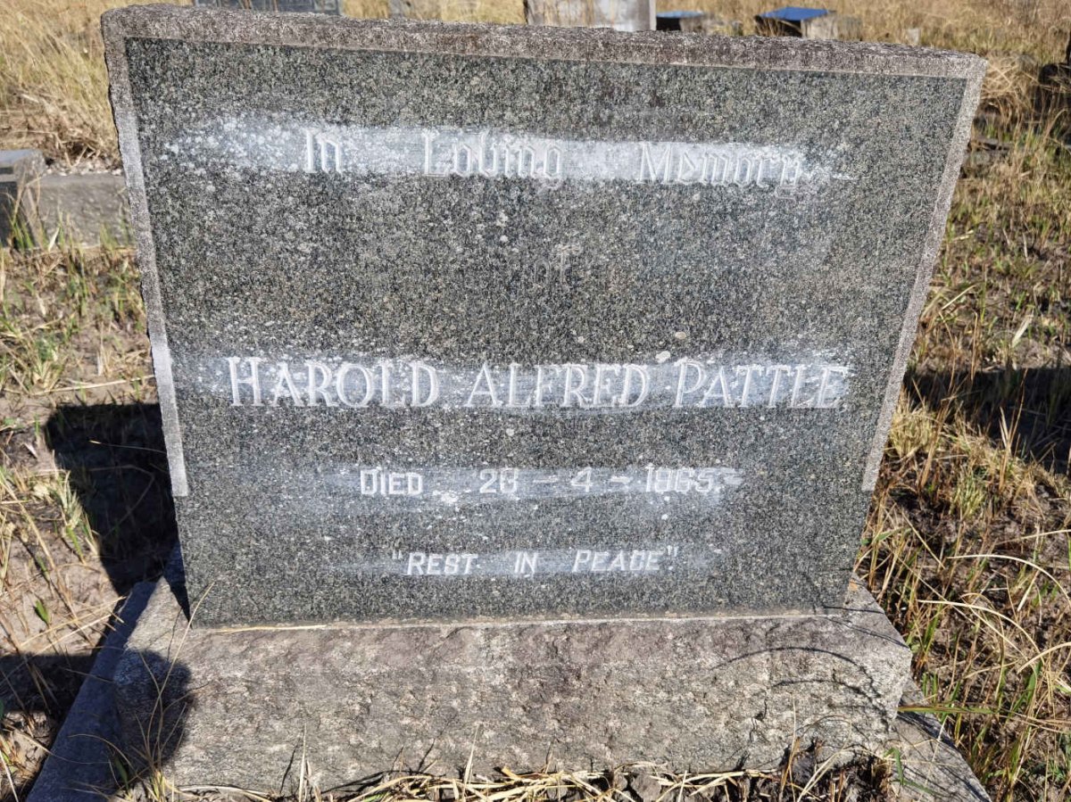 PATTLE Harold Alfred -1965