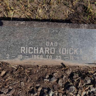 MORIARITY Richard 1868-1937 &amp; Ruth 1871-1932