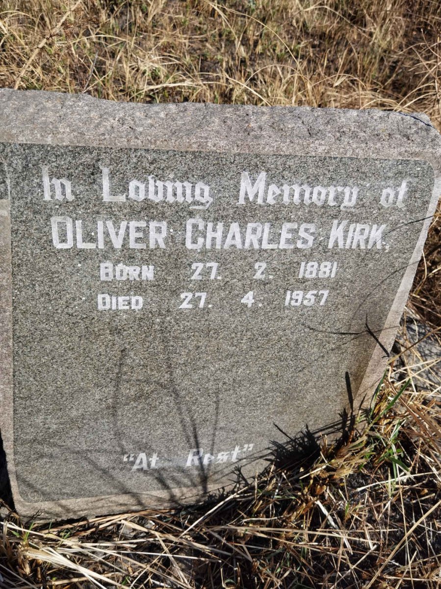 KIRK Oliver Charles 1881-1957