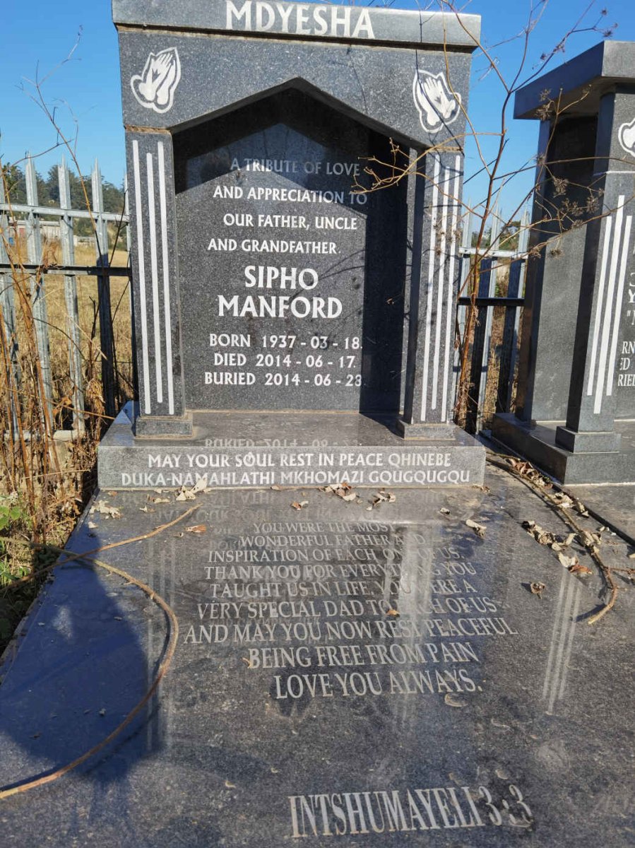 MDYESHA Sipho Manford 1937-2014