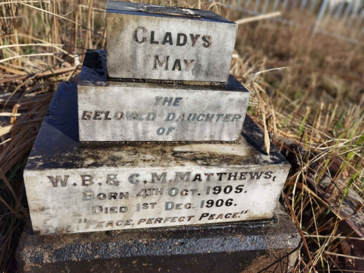 MATTHEWS Gladys May 1905-1906