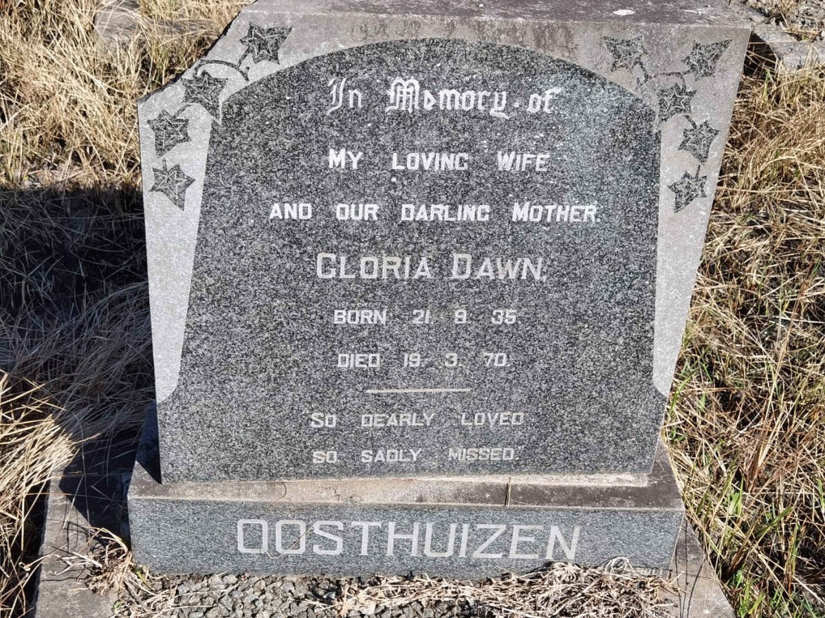 OOSTHUIZEN Gloria Dawn 1935-1970
