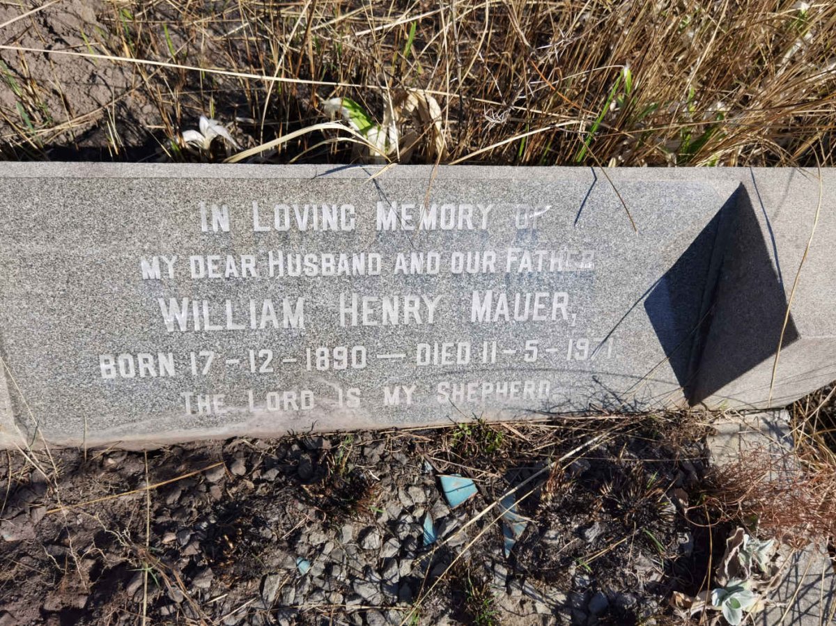 MAUER William Henry 1890-1971