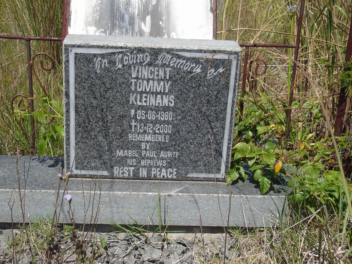 KLEINANS Vincent Tommy 1960-2000