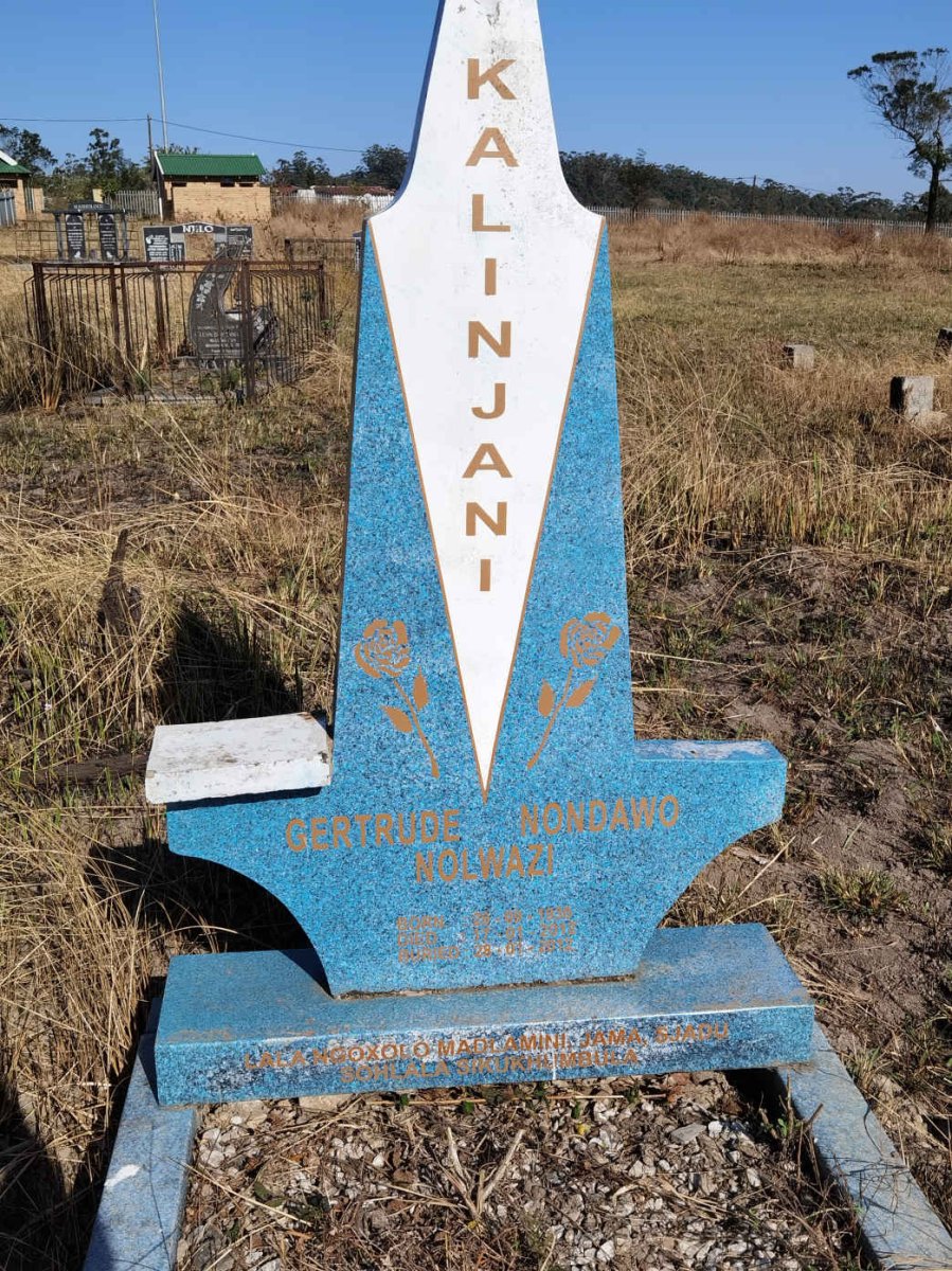 KALINJANI Gertrude Nondawo Nolwazi 1930-2012