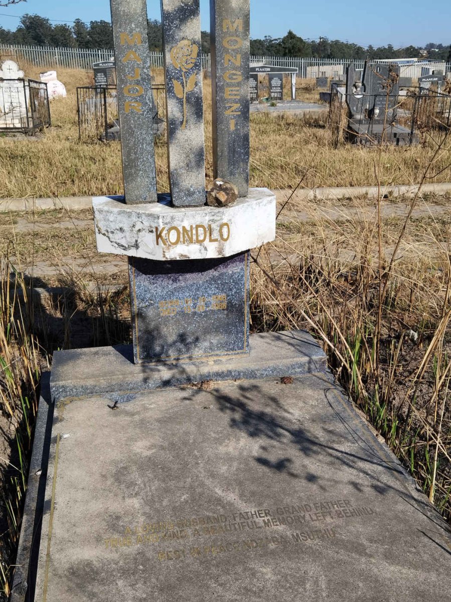KONDLO Major Mongezi 1948-1986