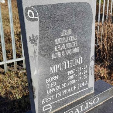 MANGALISO Mputhumi 1957-2007