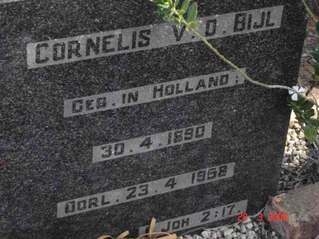 BIJL Cornelis, van der 1890-1958