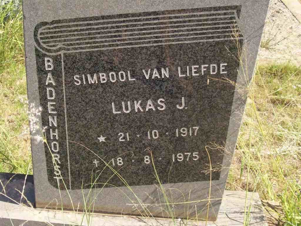 BADENHORST Lukas J. 1917-1975