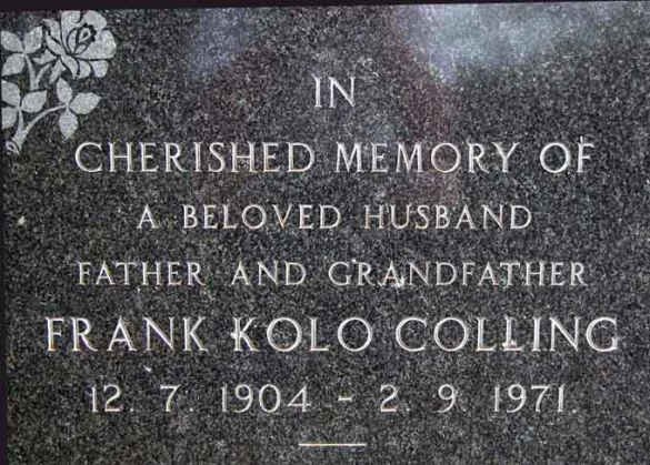 COLLING Frank Kolo 1904-1971