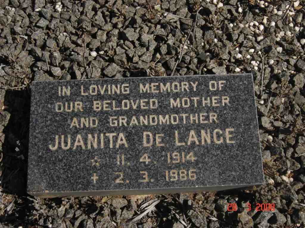 LANGE Juanita, de 1914-1986