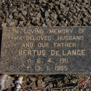 LANGE Bertus, de 1911-1985